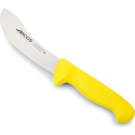 Cuchillo para despellejar  Arcos Colour - Prof  295300  de acero inoxidable Nitrum y mango ergonómico de Polipropileno de color amarillo y hoja de 16 cm, funda display (1/5)