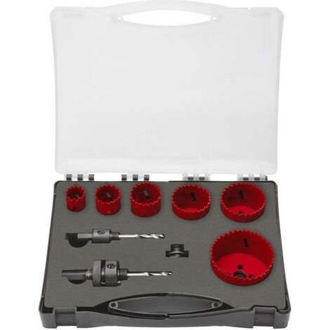 Set de scies-cloches bimétalliques, 9 pièces Exact 70604 22 mm, 29 mm, 35 mm, 44 mm, 51 mm, 68 mm 9 pièces 1 set (1/5)