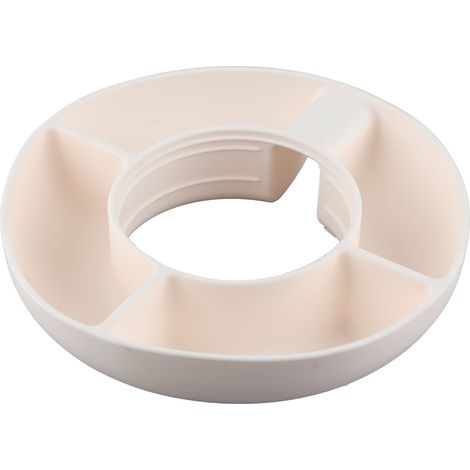 Coupelle de service à snacks en silicone blanche 40oz 30oz, bol compartimenté pour fruits et aliments, compatible avec gobelets tumbler. (1/5)