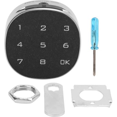 Serrure électronique à mot de passe avec écran tactile antivol pour classeur, tiroir, boîte aux lettres, 30 mm / 1,2 po (1/5)
