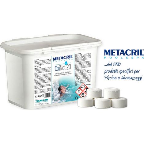 OxiNet 20 - trattamento base di ossigeno attivo 1,2 kg Metacril 43001001 (1/2)