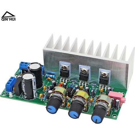 Carte d'amplificateur de subwoofer 2.1 à trois canaux TDA2050+TDA2030A avec module d'amplification audio haute puissance 12 V