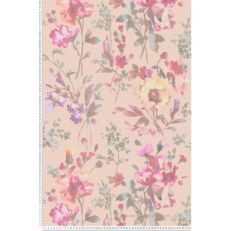 Papier peint Fleur Rose Cosmoliving A.S. Création (1/5)
