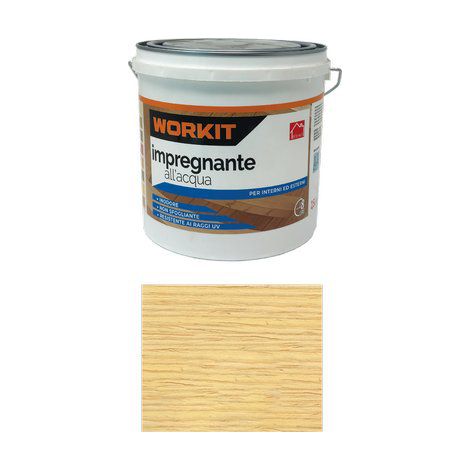 Impregnante Acqua Workit Trasparente 2,5 L 2 Pezzi