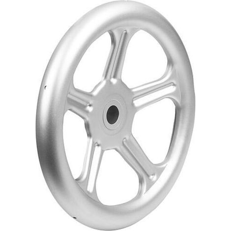 KIPP Handrad Passbohrung D1=315 D2=30H9 Form C 5-Speichen Edelstahl A4 1.4404 (1/3)