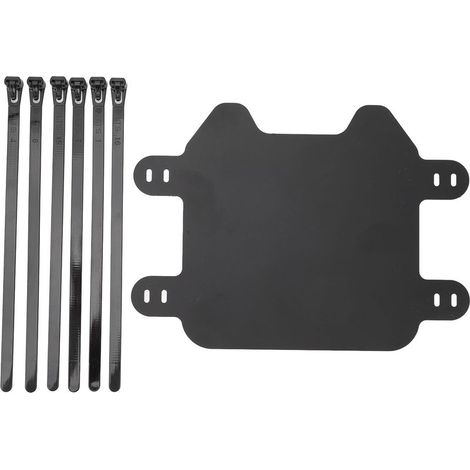 Plaque d'immatriculation avant de moto, noir mat, facile à installer, compatible avec SUR‑RON Light Bee Light SX (1/5)