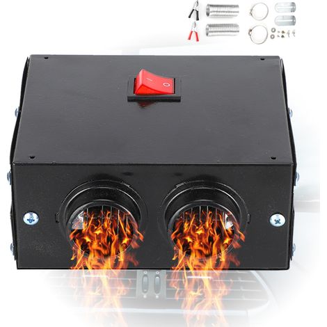 Ej.Life Heizung 12V 300W,12V Car Defroster 300W,Kfz Auto Heizluefter 12V 300W/600W Demister Zusatzheizung,Autoheizung Wärmer Defroster Tragbarer Demister Mute Fan Schnelle Heizung 600W12V (12V) (1/5)