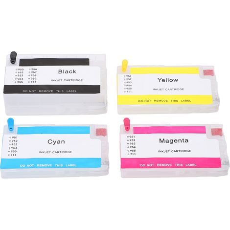 Jeu de cartouches d'encre haute capacité pour imprimantes HP 952 953 954 955 (1/5)