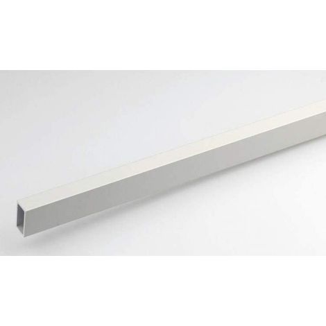 PROFILO ALLUMINIO ARGENTO RETTANGOLARE mt. 2 mm. 20x10x1 (1/4)