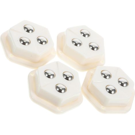 Blanc 4x Roulettes Pâte Roue Universelle Roulettes Rotatives Roues Pivotantes pour Meubles Pivotantes pour Meubles Petites roulettes pivotantes (1/5)