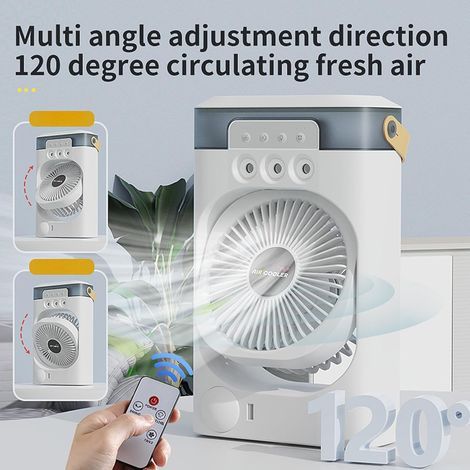 climatiseur mobile sans evacuation 3-Speed Air Circulator With Humidifier Function,7-Color Led Night Light,Climatiseur silencieux