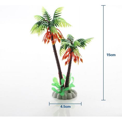 Plantes Aquatiques Artificielles - Décoration pour Aquarium - Plantes Sous-Marines en Plastique - Pour Poissons - Lot de 1 (1/5)