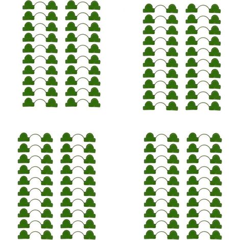 Lot de 80 colliers de serrage en plastique pour serre accessoires de jardinage fixation plantes taille 0,6 cm (1/5)