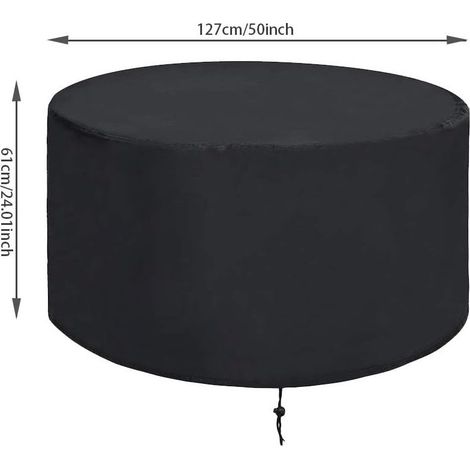 Housse pour foyer extérieur, housse de barbecue imperméable et réutilisable (127 x 61 cm) (1/5)