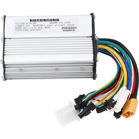 Contrôleur électrique sans balais 36 V 48 V 20 A Mode contrôleur de  sans balais rectangulaire pour scooter électrique (1/5)