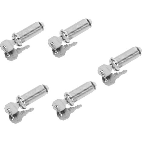 jojofuny Lot de 5 verrous pour classeurs, coffres (1/5)