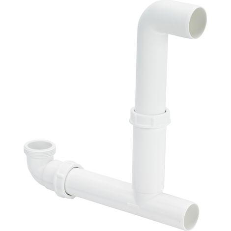 Raccord de vidange 7139.20 en plastique blanc
