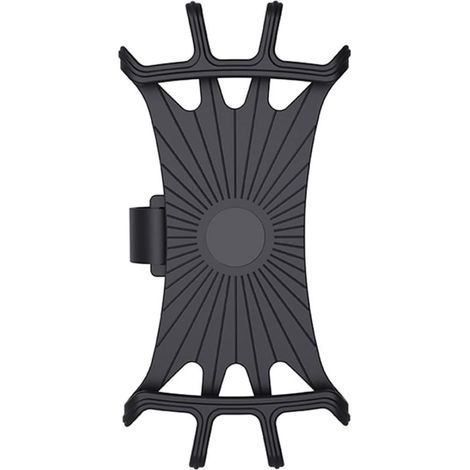 Fahrrad-Telefon-Stoßdämpfer-Telefonhalter, Fahrrad, 360-Grad-Drehung, Motorrad-Telefonhalter, Handy-Formteil, verstellbar, Schwarz