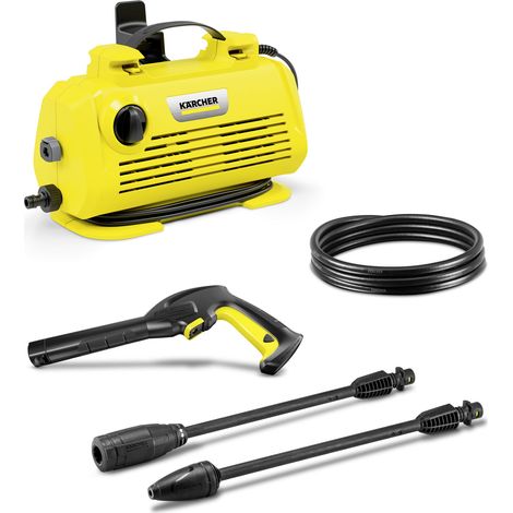 Hochdruckreiniger KÄRCHER K 2 Premium Horizontal VPS: 110 bar, kompakter & platzsparender Hochdruckreiniger für leichte Verschmutzungen an Fahrrädern, Gartenwerkzeugen & Möbeln