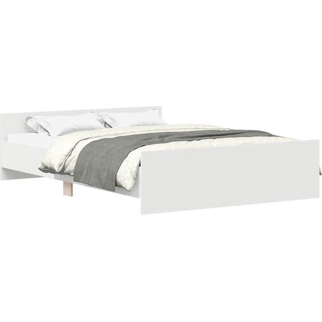 Maison Exclusive - Cadre de lit sans matelas blanc 120x190 cm (1/5)