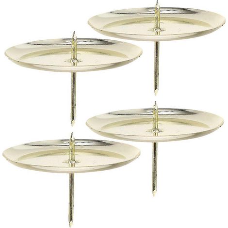 Support de bougie doré en fer, couronne de bougie, lot de 4, compatible avec la décoration intérieure (1/5)