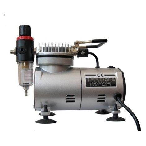 MINI COMPRESSORE AEROGRAFO SILENZIATO AS18-1 NAIL ART COMPRESSORINO