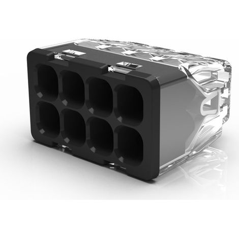 Miniconector rápido PC-218S para cables de 0,2 a 2,5 mm². Paquete de 50 unidades. (1/2)