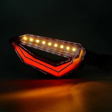Support de plaque d'immatriculation universel avec éclairage LED pour motos 2012-2016 (clignotant G) (1/5)