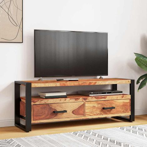 Meuble TV, Étagère TV, Meuble de Salon, 120x35x45 cm Bois solide de Sesham OIB2769E (1/5)