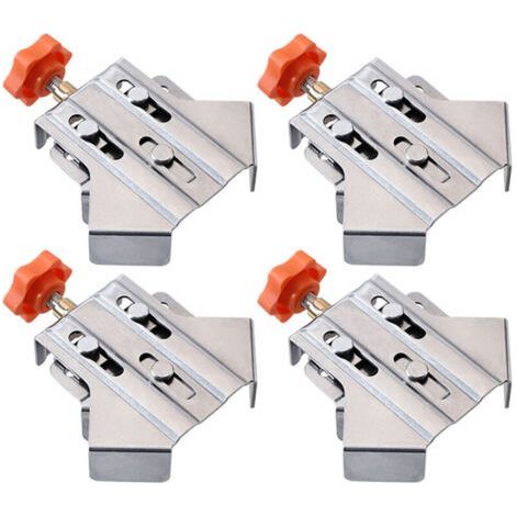 4PCS Open Right Corner Clamp 90 Degree Stainless Steel Right Angle Fixer (1/4)