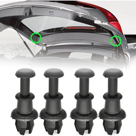 Lot de 4 clips de fixation pour étagère arrière pour Audi A3 S3 8P 8V Q5 SQ5 8R Q2 Q3 pour VW Golg MK5 MK6 R R32 GTI Tiguan MK1 Polo 6R 6C 2G Up T-cross 8P0862528 1M6867574A (1/5)