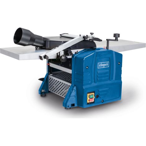 Scheppach Dégauchisseuse et raboteuse HMS1080 – 230/240V – 50 Hz 1500 W – Largeur de travail 254 mm – Vitesse de rotation 9000 min-1