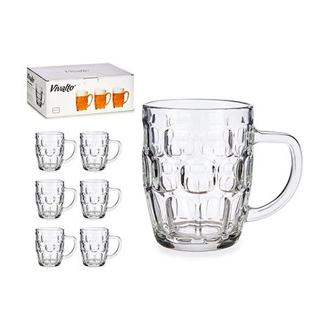 Bierkrug Vivalto (520 ml) Durchsichtig Glas Kristall