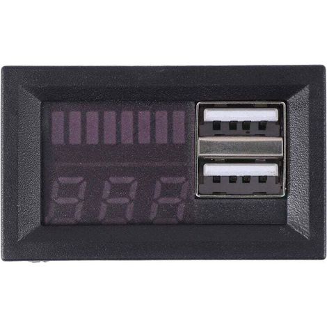 Voltmètre LED Rouge Numérique 12.6V Affichage Digital Pour Batterie Véhicule Voiture Moto Camion (1/4)