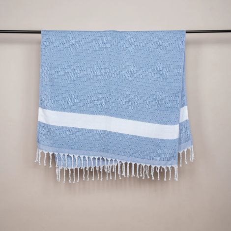 Serviette de plage - Serviette de sauna XXL - Serviette de bain épaisse et douce - 100 x 180 cm - Séchage rapide - Serviette de hammam de qualité supérieure avec motif diamant pour hommes (1/5)