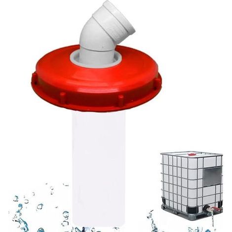 1 Couvercle de réservoir IBC 45°, Filtre en nylon lavable 245 mm, Accessoire pour récupérateur d'eau de pluie (1/5)