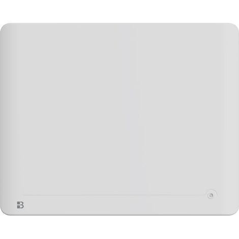 Radiateur électrique lumineux fixe à inertie sèche céramique 1500W, éclairage LED et détecteur de présence BESTHERM STELLINA horizontal blanc (1/5)