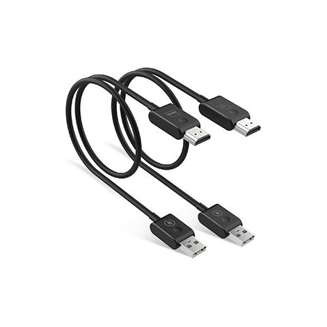 Hamlet HVCHDM-WFHD cavo e adattatore video 0,6 m HDMI tipo A (Standard) USB tipo A Nero