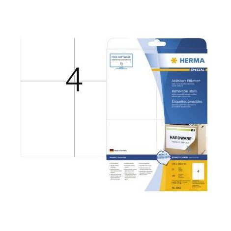 Herma Movables Etik. w. 105X148 25 Blatt DIN A4 100 Stück 5082 (1/5)