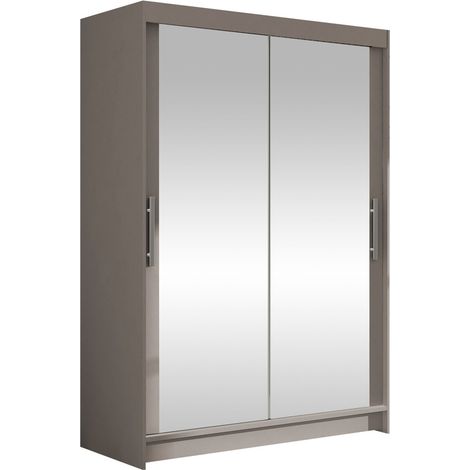 Armario Closico 129, Cachemira, 200x120x58cm, Puertas de armario: Correderas, Número de estantes: 5 (1/4)