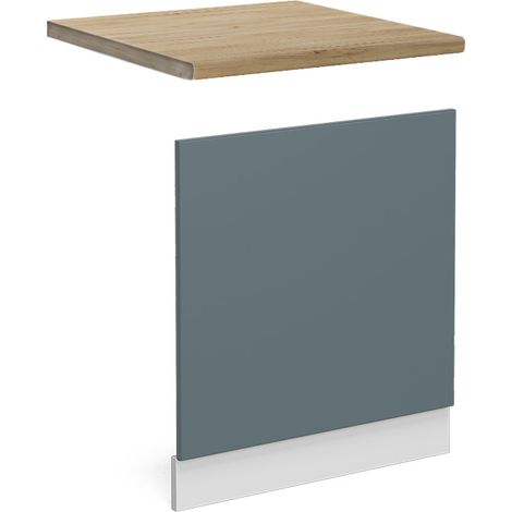 Façade R-Line, Bleu-gris, 60 cm , PT Chêne, Vicco