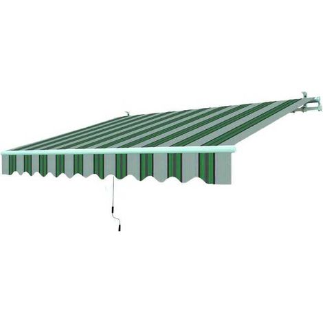 Toldo enrollable Blinky 195X150 Blanco/Verde (1/5)