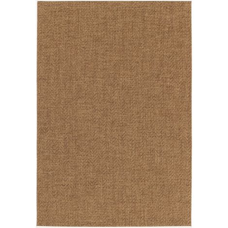 Alfombra interior/exterior efecto yute color caramelo (1/5)