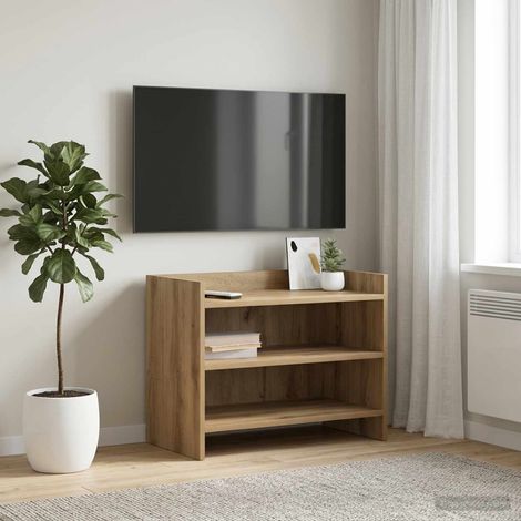 vidaXL Meuble TV 60 x 33 x 47 cm Chêne artisanal Bois d'ingénierie (1/5)