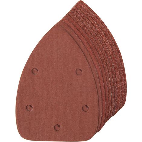 Silverline Fogli per levigatura a dettaglio a fissaggio strappo 140 mm 10pz 4 x 60, 2 x 80, 120, 240G (1/2)