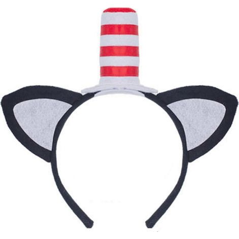 1/3/4/6 Stück Katzenohren-Haarreif mit Zylinderhut-Kopfbedeckung Cosplay-Kostümset Haarreif-Accessoire-1pc (1/5)