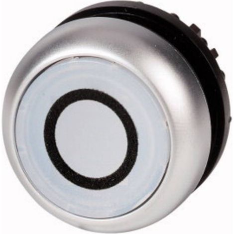 EATON 216940 LUMINEUX BOUTON PRESSION, PLAT, BLANC 0, TASTEND (1/3)