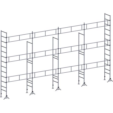 Echafaudage ES49 maçon 91 m² Garde-corps Structure