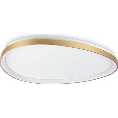 Ideal Lux GEMINI Semi-Plafonnier LED Intégré DALI 81cm Laiton 5400Lm 3000K (1/2)