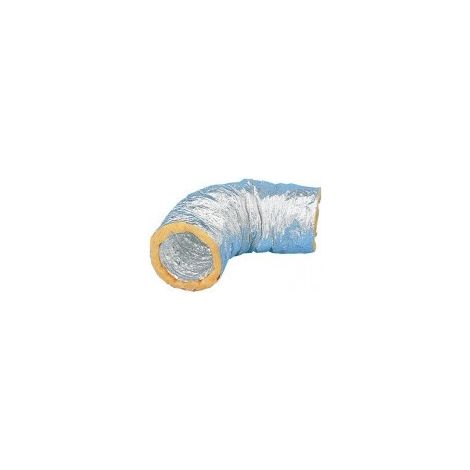 Gaine souple alu isolation thermique - GSI 80/10M S&P UNELVENT - 823615 Diamètre 80 mm - long. 10m - ép. 25mm